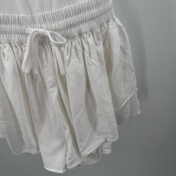 FREE PEOPLE MOVEMENT Prima Shortsie Romper Size Large NWT White Athleisure - Picture 13 of 16